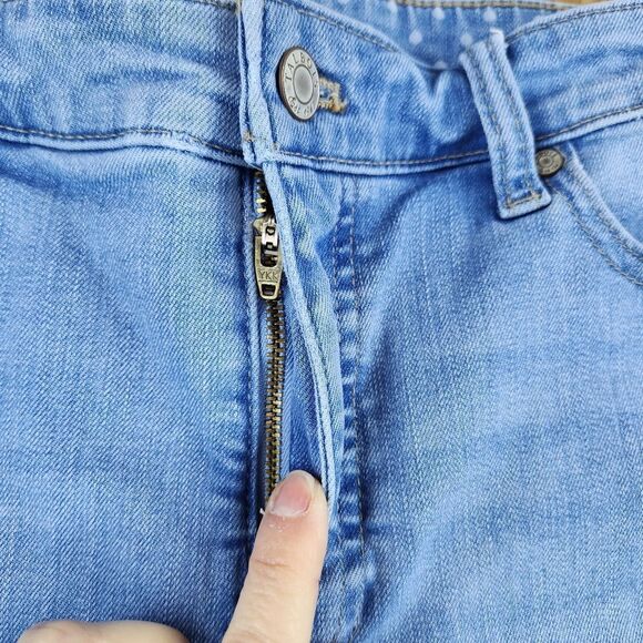 💛Talbots Blue Pedal Pusher Jeans Size 10/30 - Picture 6 of 9